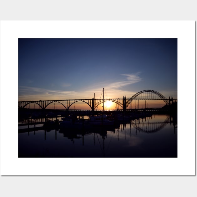 Yaquina Bay Sunset Wall Art by DeniseBruchmanPhotography